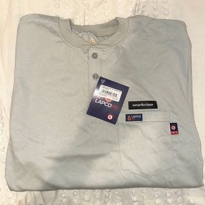 COPY - Men’s Lapco FR Henley Gray - Large